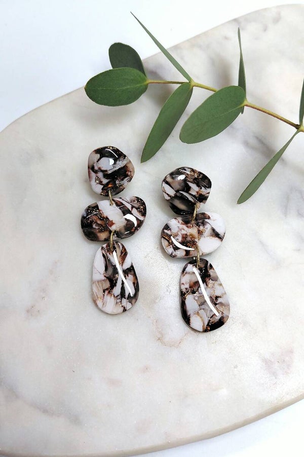 Brown & White Marble
