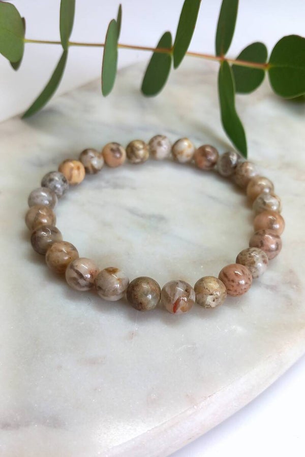 Natural Stone Beads - Beige