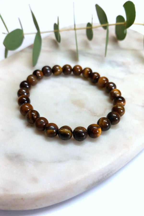 Natural Stone Beads - Brown Tiger Eye