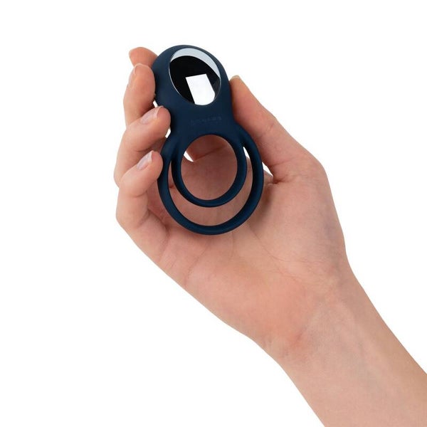 Boners - Vibrerende Cockring voor Koppels - Blauw