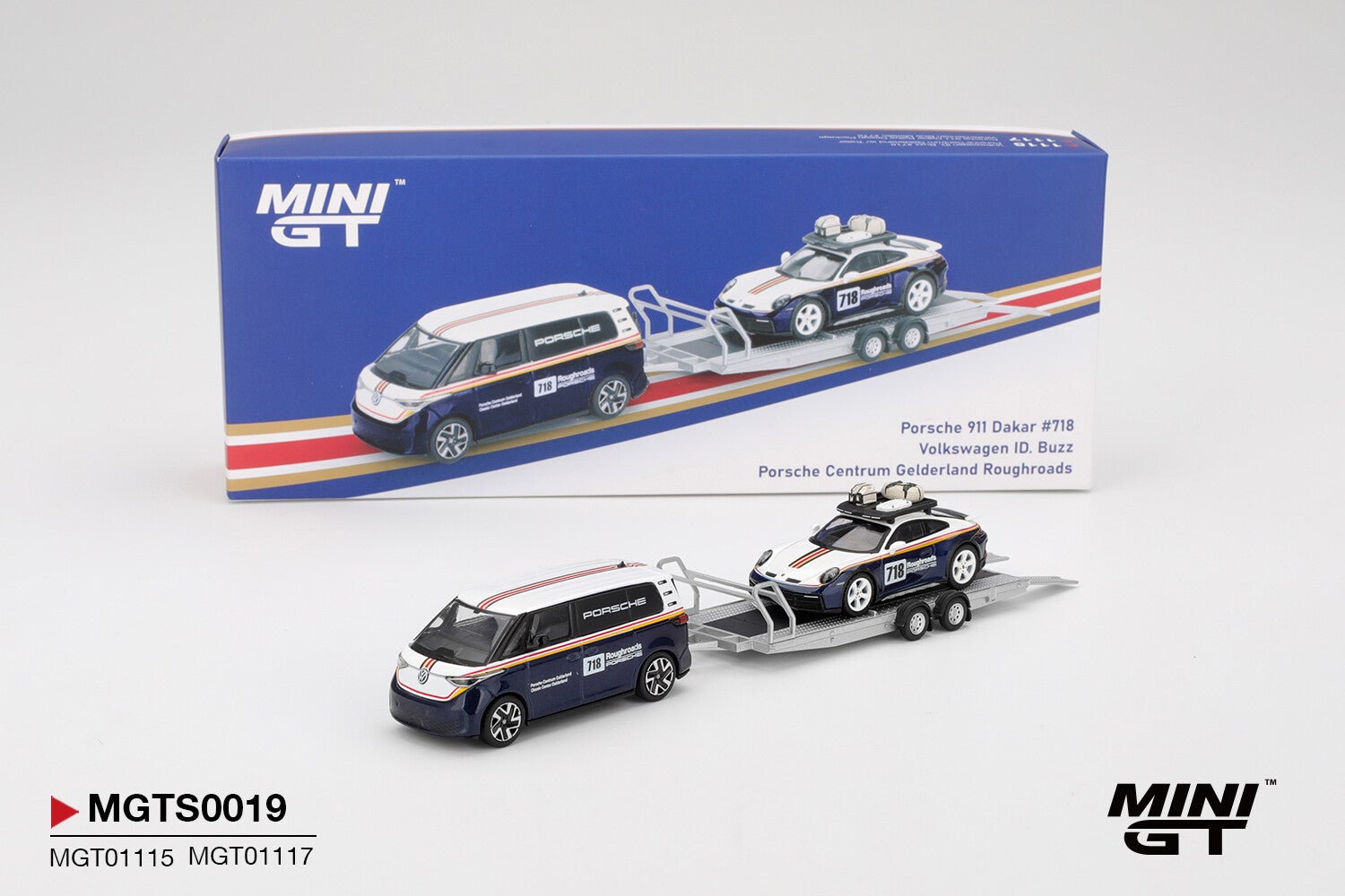 NEW MINI GT 1/64 PORSCHE 911 DAKAR #78 VOLKSWAGEN iD BUZZ  RHD