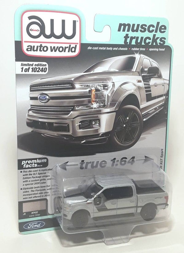 AUTO WORLD PREMIUM 1/64 MUSCLE TRUCKS 2018 FORD F-150 XLT SPORT