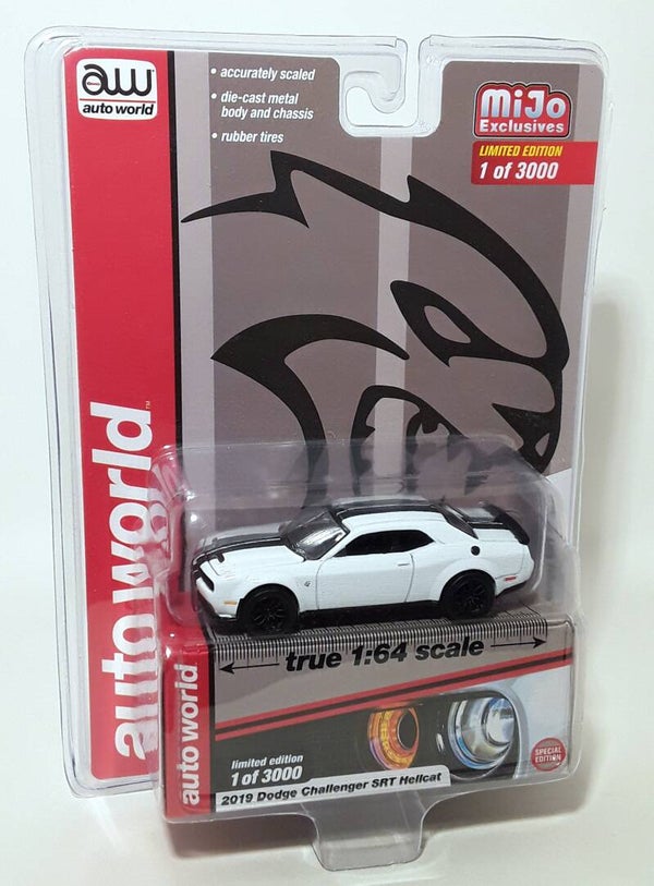 AUTO WORLD 1/64 2019 DODGE CHALLENGER SRT HELLCAT  MiJo EXCLUSIVES