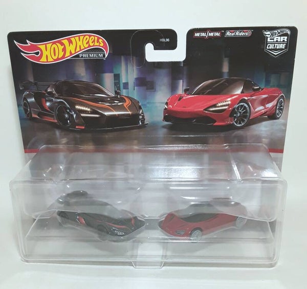 HOT WHEELS PREMIUM 1/64 CAR CULTURE MCLAREN 2 CAR PACK