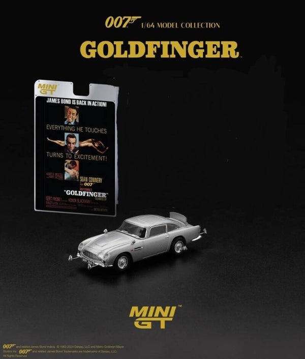 MINI GT 1/64 JAMES BOND 007 ASTON MARTIN DB5 GOLFINGER GADGETS ☆ ENGLISH ☆ R.H.D