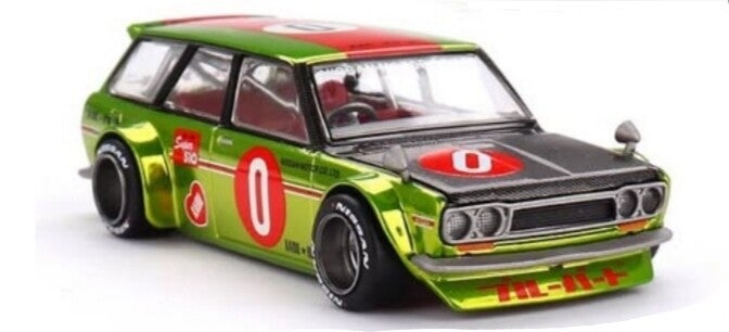 KIADO HOUSE x MINI GT 1/64 DATSUN KIADO 510 WAGON OG FLOW YELLOW V1