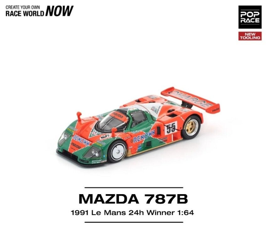 POP RACE 1/64 MAZDA 787B 1991 LEMANS 24HRS WINNER