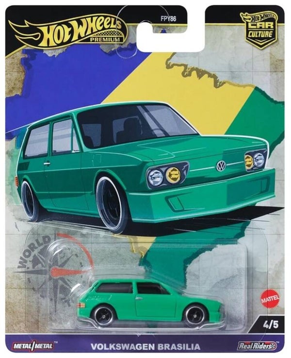 HOT WHEELS PREMIUM 1/64 CAR CULTURE 2024 WORLD TOUR VOLKSWAGEN BRASILIA