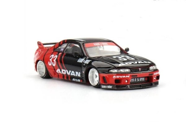 KIADO HOUSE x MINI GT 1/64 NISSAN SKYLINE GT-R R33 KAIDO WORKS ADVAN