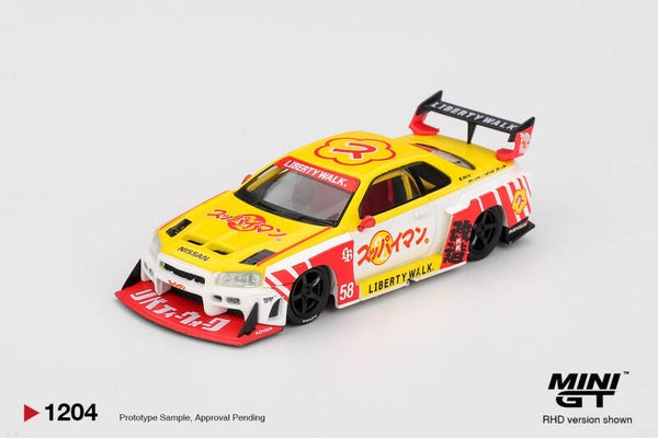 # PRE ORDER # MINI GT 1/64  NISSAN LB-ER34 SUPER SILHOUETTE SKYLINE SUPPAIMAN  RHD
