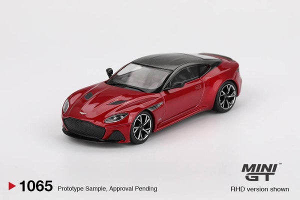 MINI GT 1/64 ASTON MARTIN DBS HYPER RED R.H.D