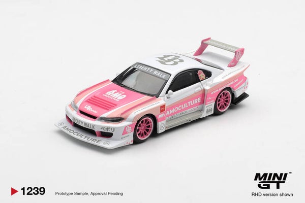 ☆ PRE-ORDER ☆ MINI GT 1/64 NISSAN SILVIA S15 LB-SUPER SILHOUETTE AMOCULTURE R.H.D