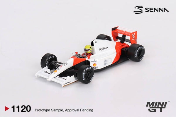 NEW MINI GT 1/64 F1 MCLAREN MP4/6 #1 AYRTON SENNA 1991 JAPAN GRAND PRIX WINNER