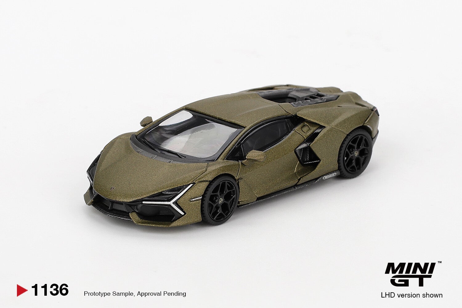 MINI GT 1/64 LAMBORGHINI REVUELTO VERDE GEA MATTE RHD