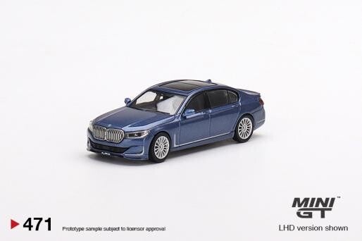 MINI GT 1/64 BMW ALPINA B7 X-DRIVE ALPINA BLUE METALLIC L.H.D