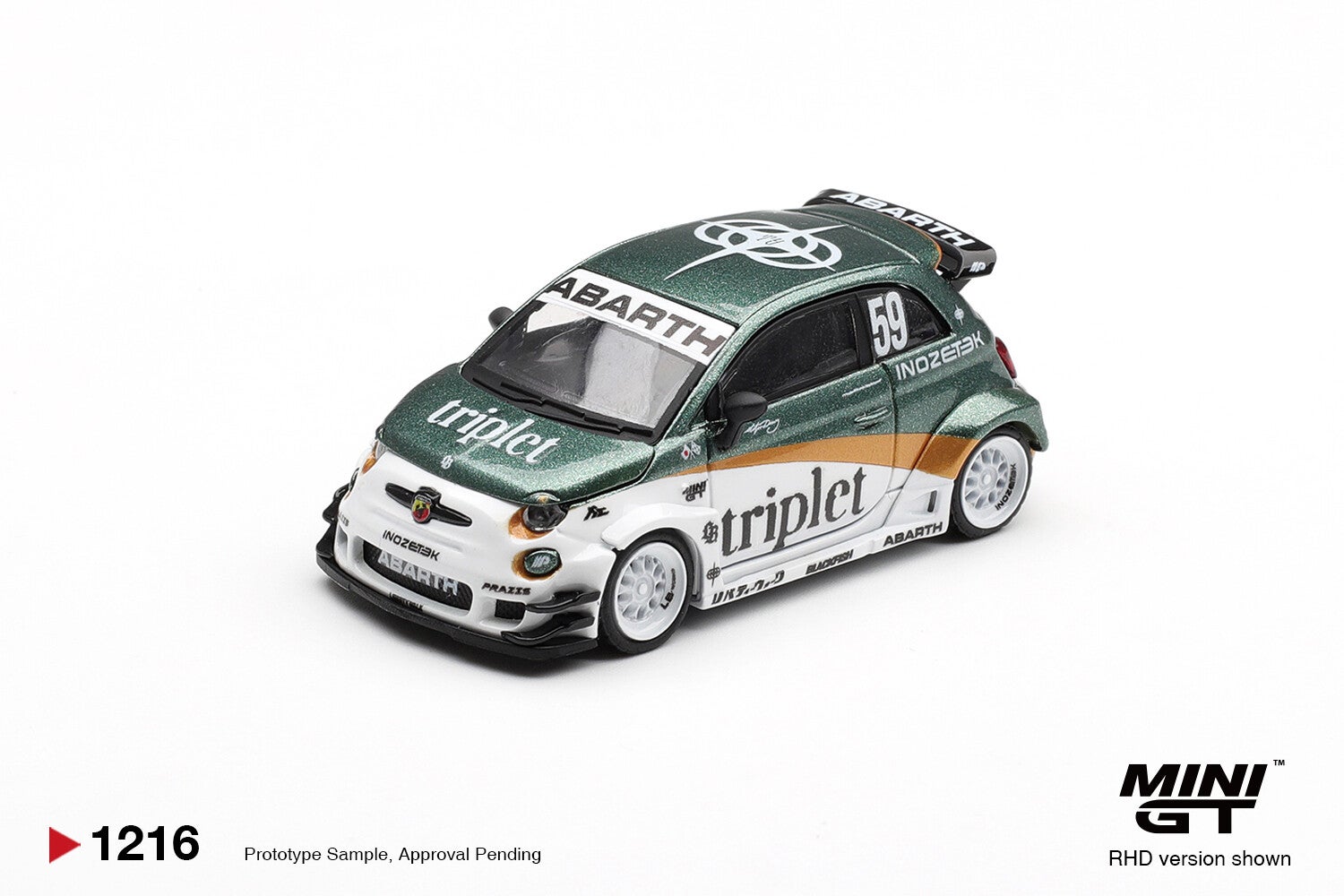 MINI GT 1/64 ABARTH 595 LB-WORKS TY EDITION