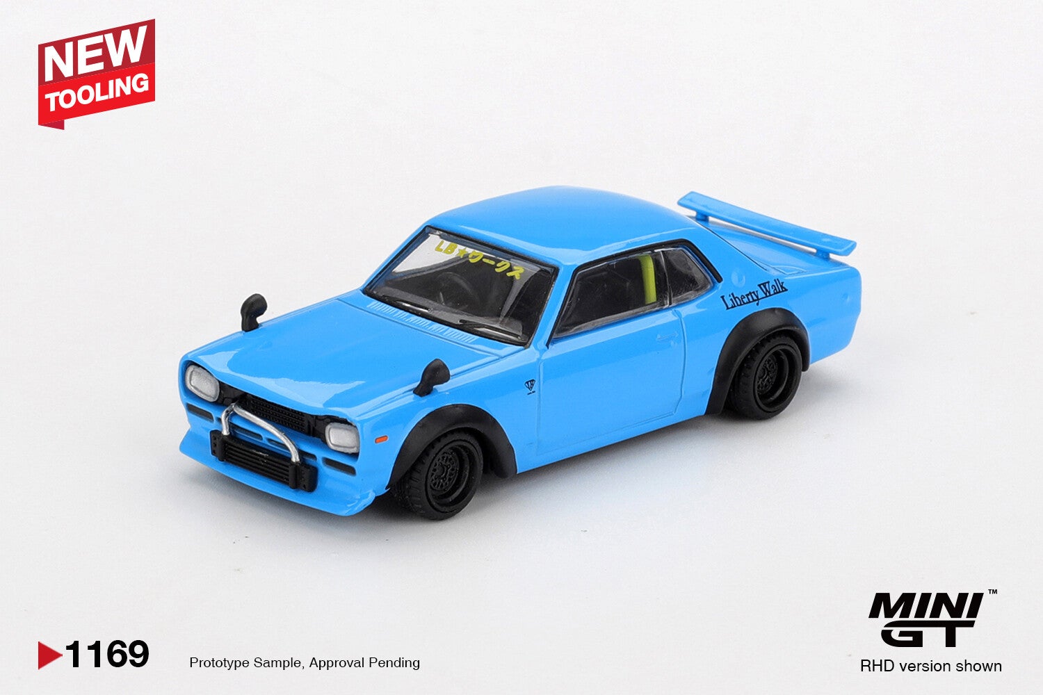 MINI GT 1/64 NISSAN LB WORKS HAKOSUKA BABY BLUE