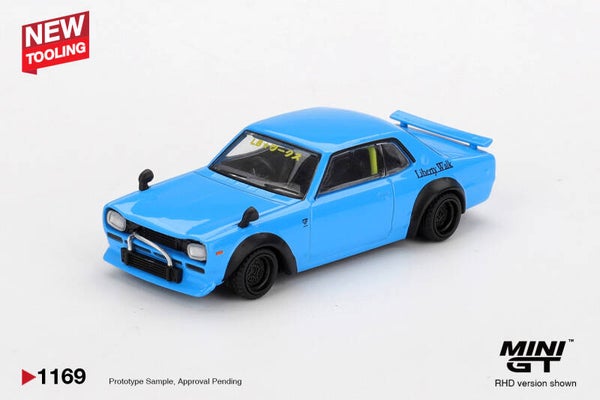 MINI GT 1/64 NISSAN LB WORKS HAKOSUKA BABY BLUE