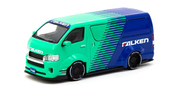 TARMAC WORKS 1/64 HOBBY64 TOYOTA HIACE WIDEBODY FALKEN  TYRES