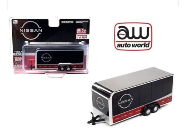 AUTO WORLD PREMIUM  1/64 NISSAN ENCLOSED TRAILER MIJO EXCLUSIVES