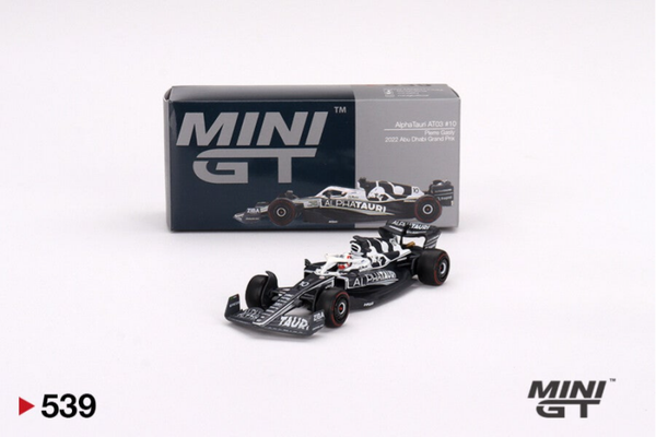 MINI GT 1/64 ALPHA TAURI AT03 #10 PIERRE GASLY ABU DHABI F1 GRAND PRIX 2022