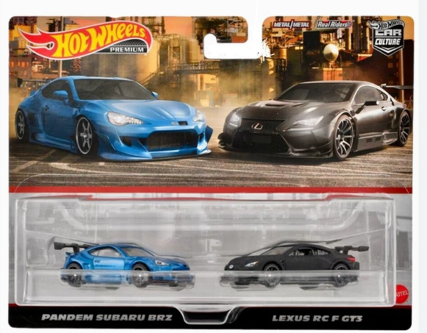 HOT WHEELS PREMIUM 1/64 CAR CULTURE PANDEM CUSTOM 2 CAR PACK