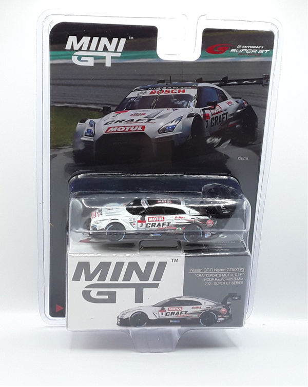 MINI GT 1/64 NISSAN GT-R NISMO GT500 #3 NDDP RACING WITH B-MAX 2021 SUPER GT SERIES