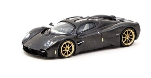 TARMAC  WORKS 1/64 PAGANI UTOPIA CARBON FIBRE EDITION BLACK