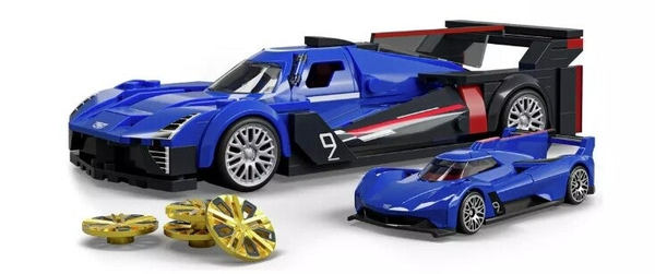 MATTEL BRICK SHOP HOT WHEELS CADILLAC PROJECT GTP HYPERCAR 1/32 SCALE BRICK CONSTRUCTION MODEL