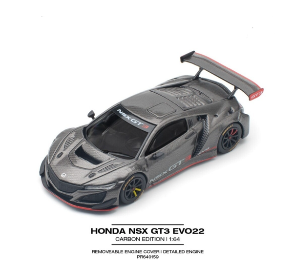 POP RACE 1/64 HONDA NSX GT3 EVO22 CARBON EDITION
