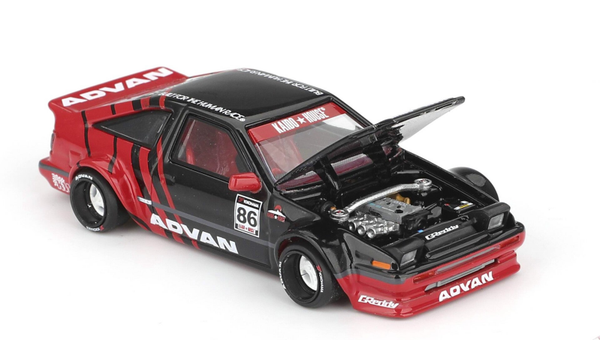 # PRE ORDER # MINI GT 1/64 KIADO HOUSE TOYOTA AE86 SPRINTER TRUENO KIADO ADVAN