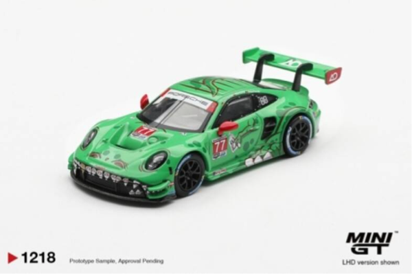 ☆ PRE-ORDER ☆  MINI GT 1/64 PORSCHE 911 GTS R #77 AO RACING 2025 IMSA SEBRING 12HRS CLASS WINNER     JUNE 2026