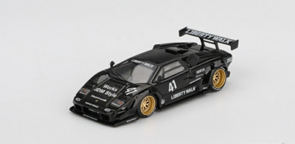 NEW MINI GT 1/64 LAMBORGHINI COUNTACH LB-WORKS BLACK