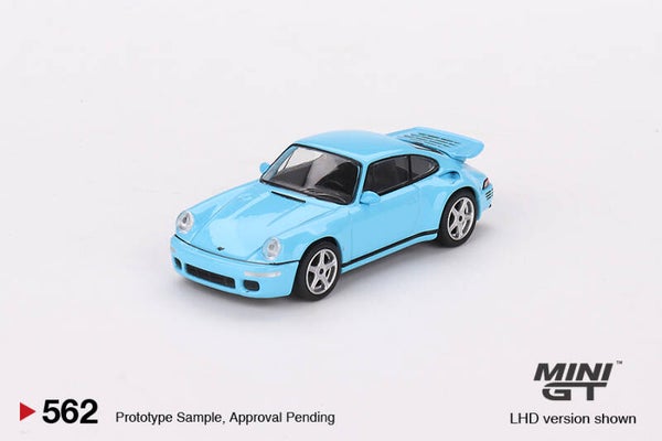 MINI GT 1/64 RUF CTR ANNIVERSARY BAYRISCH HIMMELBLAU L.H.D