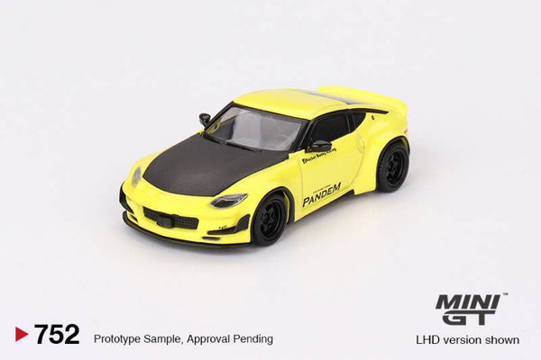 MINI GT 1/64  NISSAN FAIRLADY Z PANDEM IKAZUCHI YELLOW
