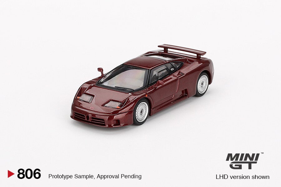 MINI GT 1/64 BUGATTI EB110 GT DARK RED METALLIC L.H.D