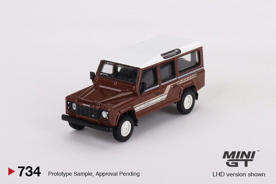 MINI GT 1/64  LAND ROVER DEFENDER 1101985 COUNTY STATION WAGON RUSSE
