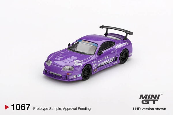 MINI GT 1/64 TOYOTA SUPRA A80 TOP SECRET GT-300 TOP SECRET PURPLE RHD