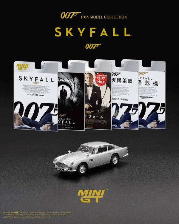 MINI GT 1/64 JAMES BOND 007 ASTON MARTIN DB5 SKYFALL ☆ ENGLISH ☆ R.H.D