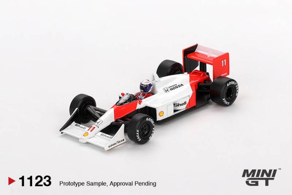 MINI GT 1/64 F1 MCLAREN MP4/4 #11 ALAIN PROST JAPAN GRAND PRIX 2023 2ND PLACE