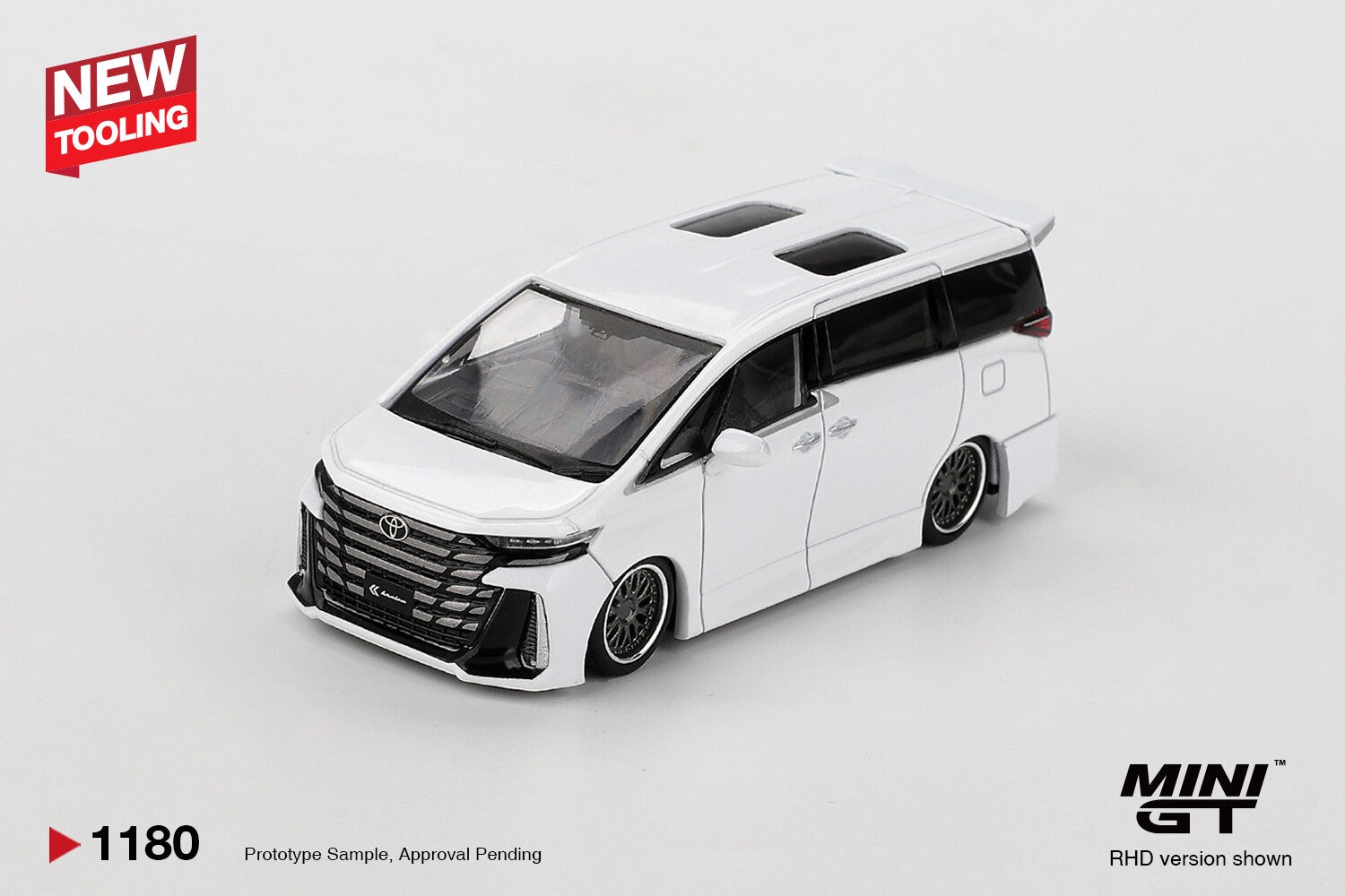 MINI GT 1/64 TOYOTA VELLFIRE 40 KUHL WHITE RHD