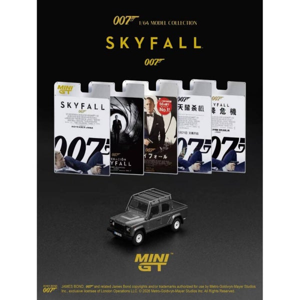☆ PRE  ORDER ☆ MINI GT 1/64 JAMES BOND 007 LAND ROVER DEFENDER 110 SKYFALL  ☆ ENGLISH ☆ R.H.D