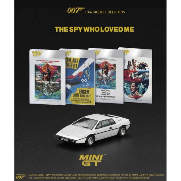 ☆ PRE  ORDER ☆ MINI GT 1/64 JAMES BOND 007 LOTUS ESPRIT S1 THE SPY WHO LOVED ME  ☆ ENGLISH ☆ R.H.D