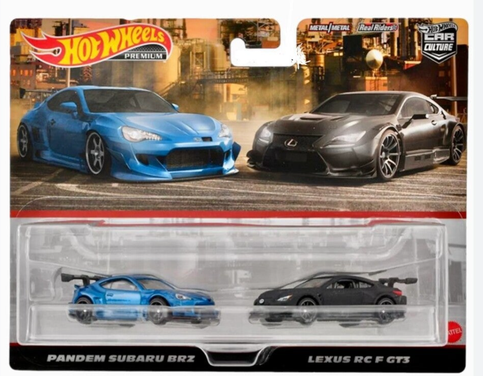 HOT WHEELS PREMIUM 1/64 CAR CULTURE PANDEM CUSTOM 2 CAR PACK