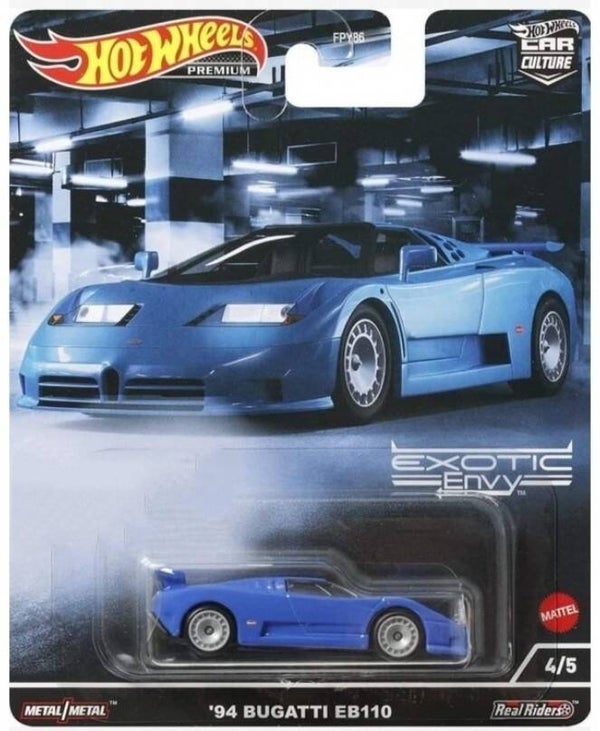 HOT WHEELS PREMIUM 1/64 CAR CULTURE EXOTIC ENVY '94 BUGATTI EB110