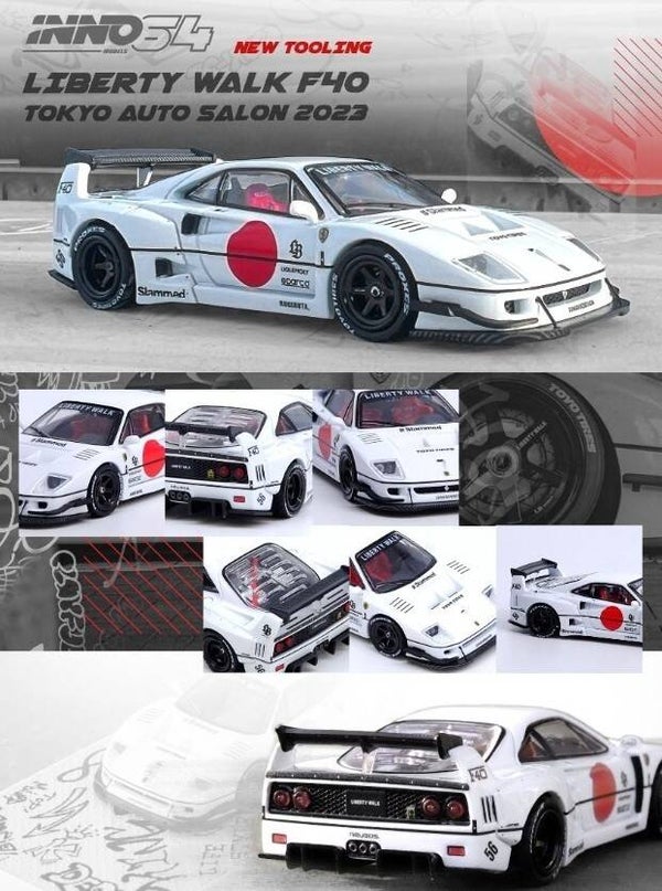 INNO64 1/64 LBWK FERRARI F40 TOKYO AUTO SALON 2023