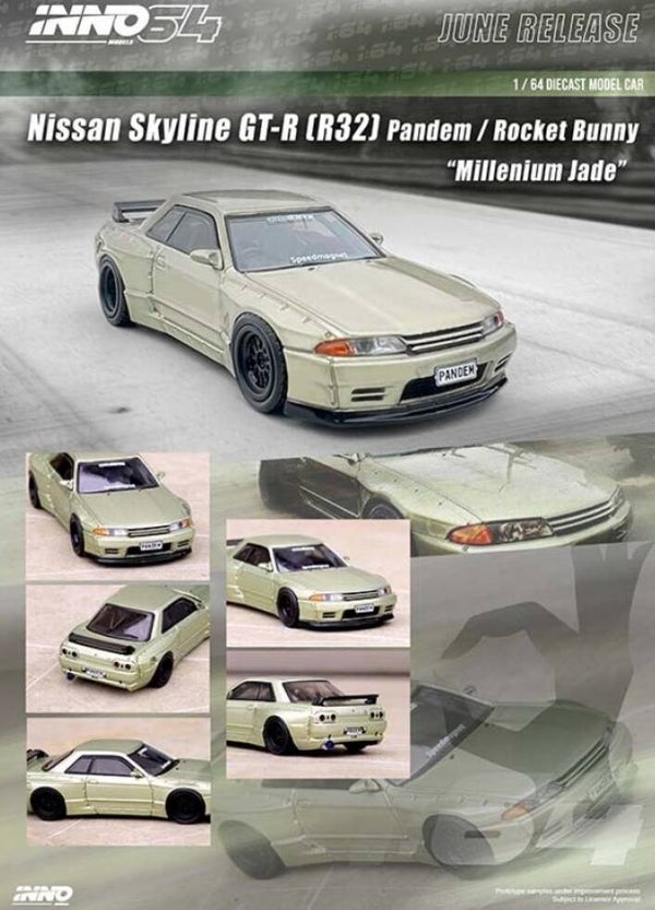 INNO64 1/64 NISSAN SKYLINE  GT-R R32 PANDEM ROCKET BUNNY