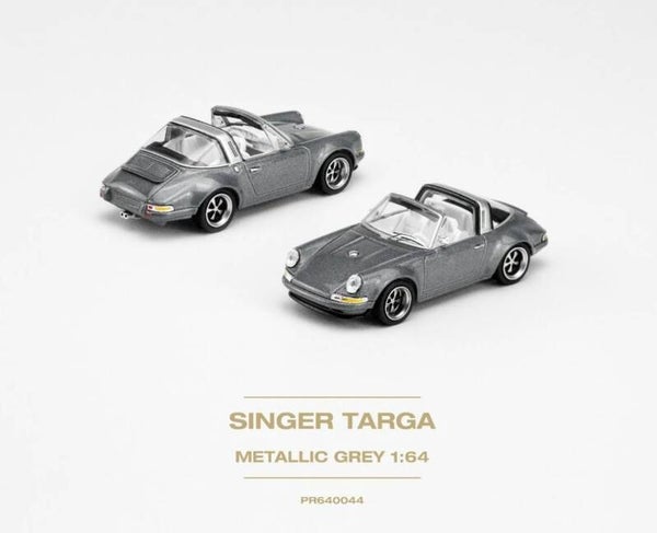 POP RACE 1/64 SINGER 911 TARGA DARK METALLIC GREY