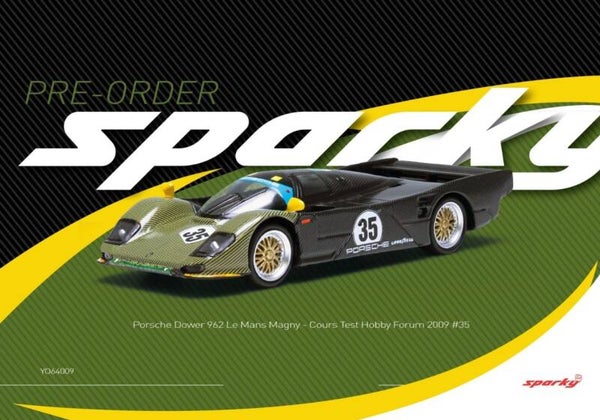 SPARKY 1/64 PORSCHE DOWER 962 LM MAGNY-COURS TEST HOBBY FORUM 2009