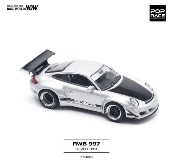 POP RACE 1/64 RWB 997 SILVER